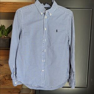 Polo by Ralph Lauren Blue Casual Button Down Shirt boys 14/16